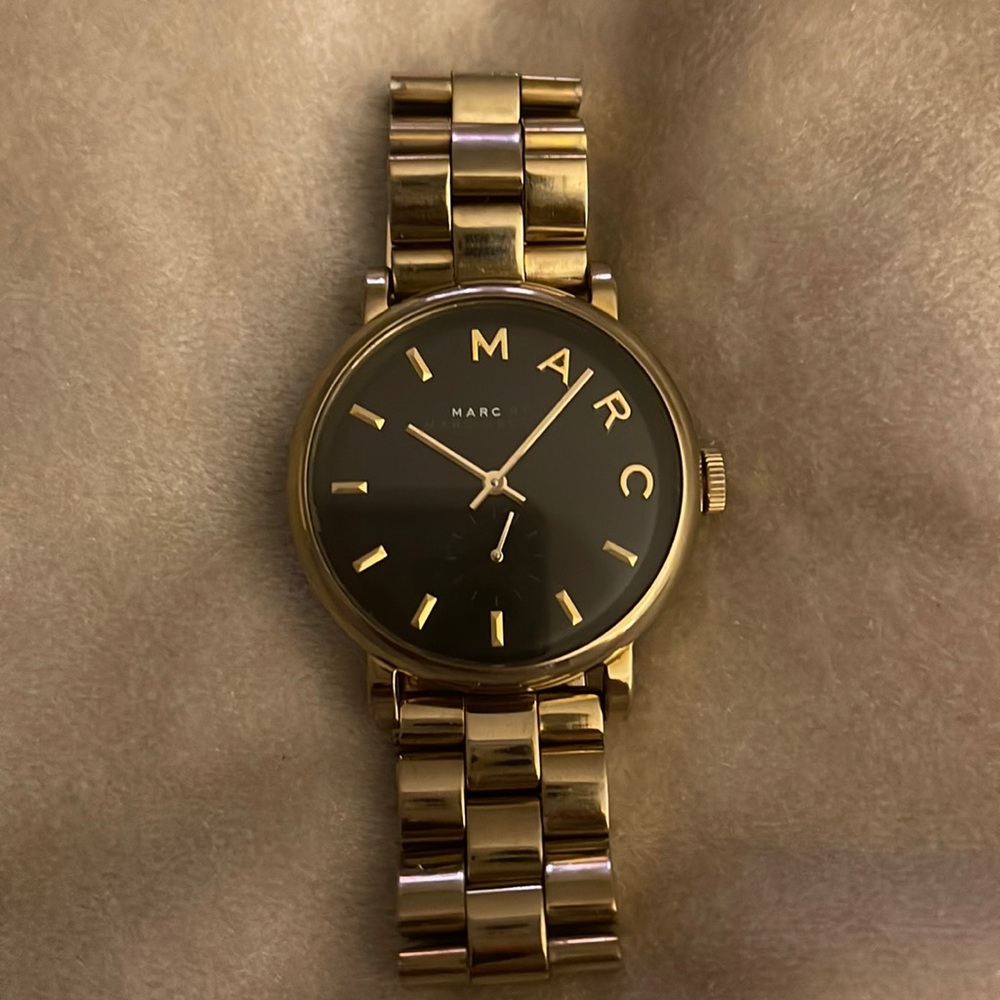 **SOLD ELSEWHERE** Marc Jacobs - Gold Watch w/ Black Face